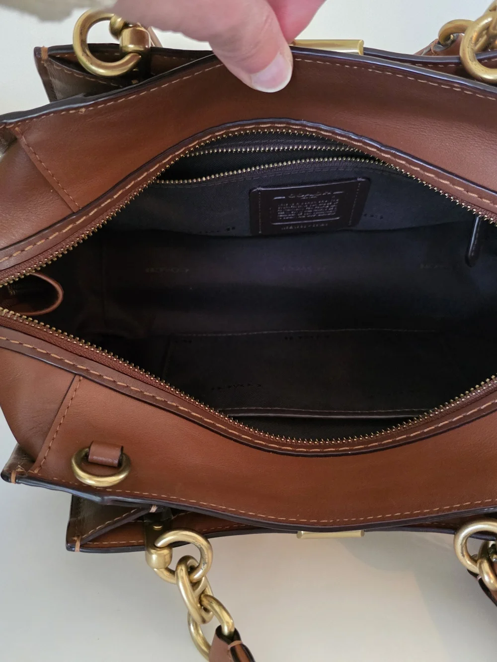 Coach Limited Edition Dreamer Leather & Woven Fabric Satchel Crossbody Bag - Picture 11 of 16